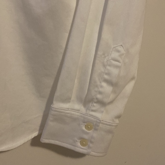Banana Republic Tailored Fit Cotton white Shirt Size 10 - Picture 4 of 6